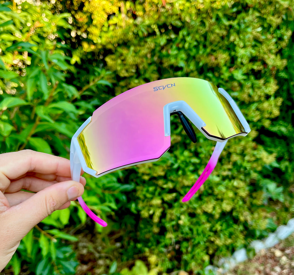 SCVCN Aero – Écran miroir blanc / rose