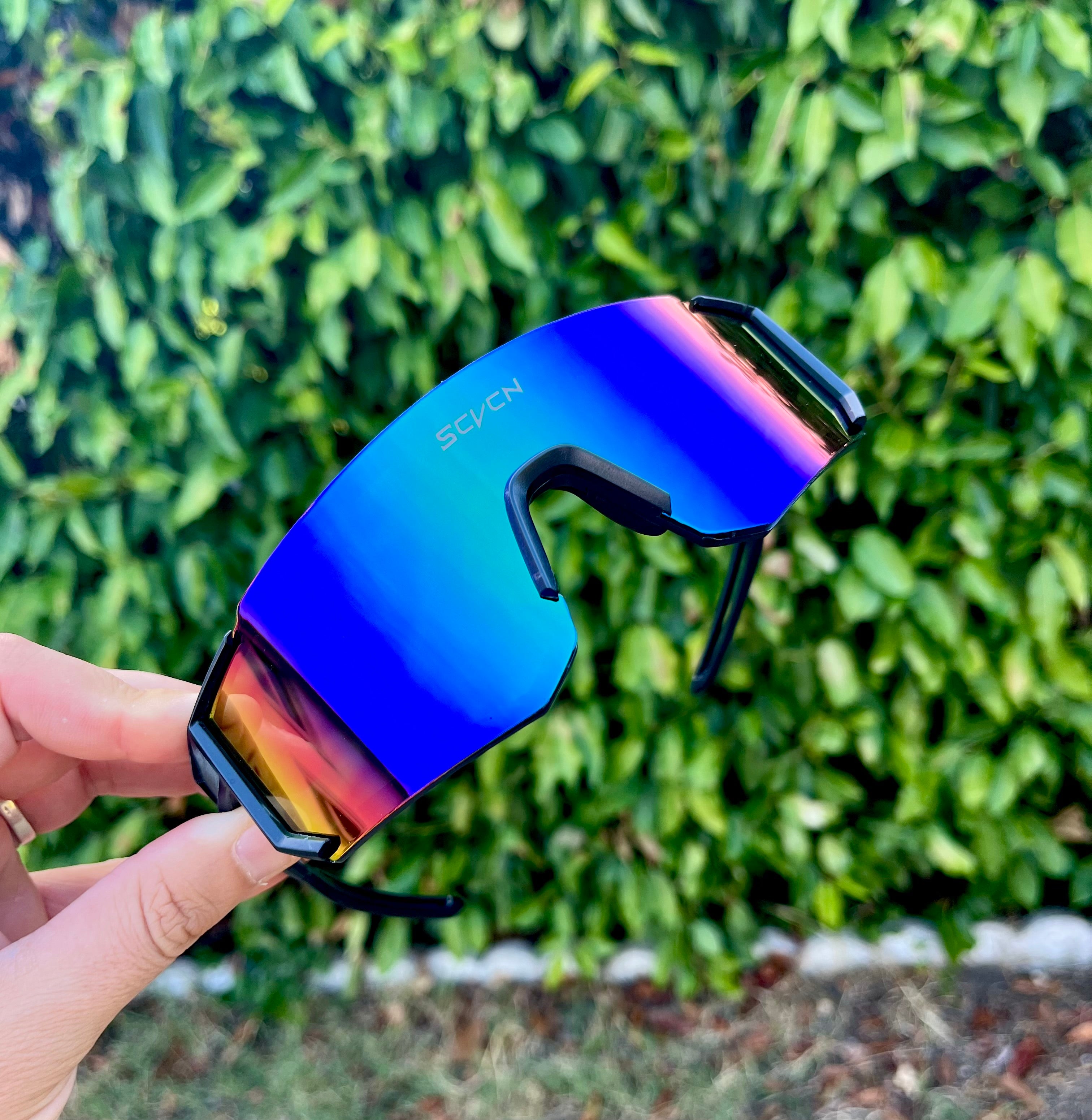 SCVCN Vecro – Écran miroir noir / bleu